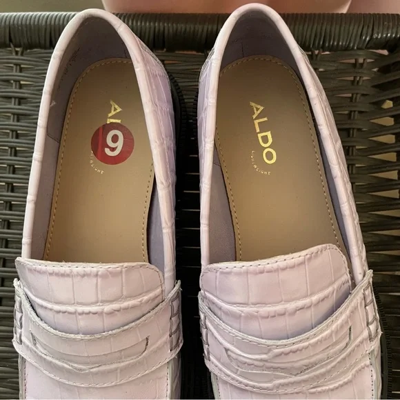 Aldo bigstrut Chunky Sole purple Loafers - Picture 8 of 11